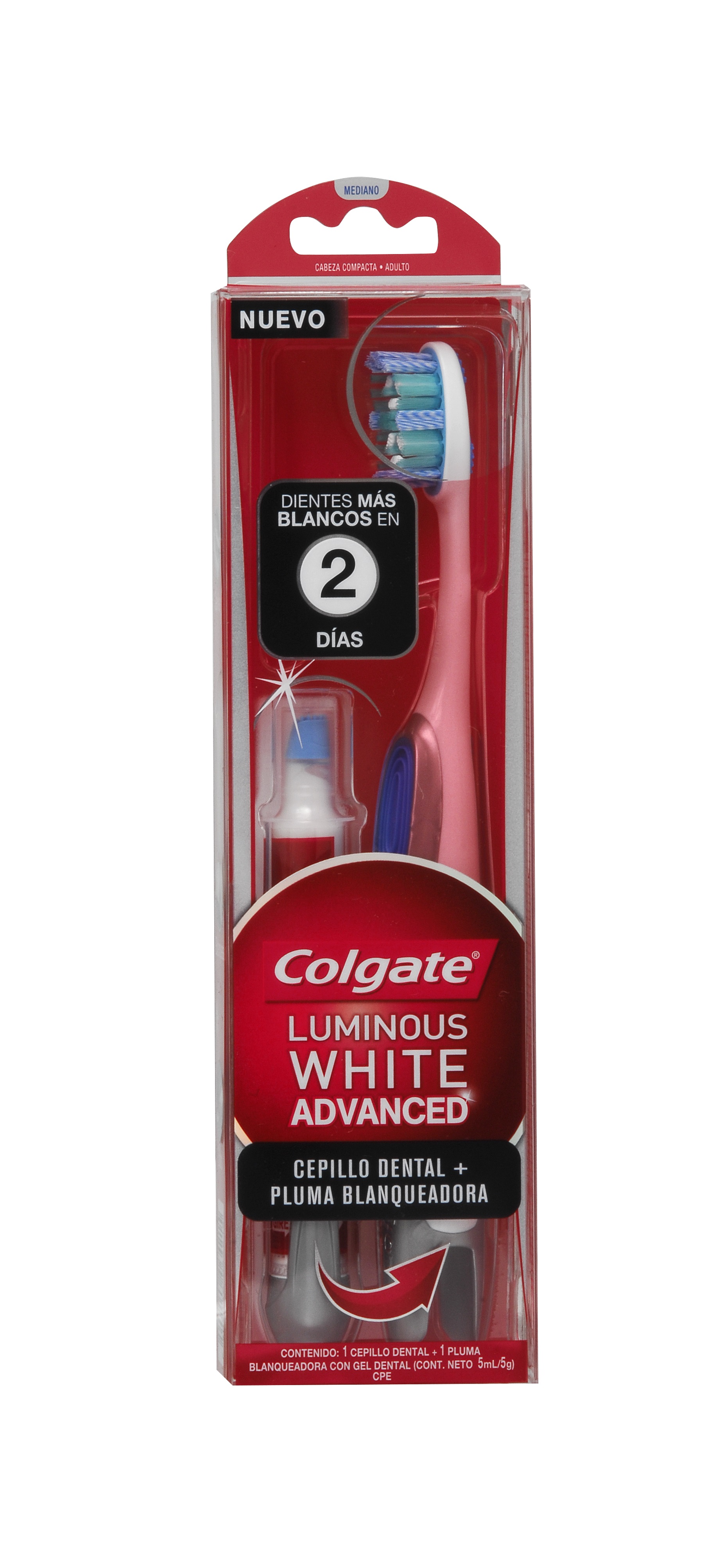 triatlón Ganar demostración Nuevo Colgate Luminous White Advanced cepillo dental + pluma blanqueadora |  Revista Técnicos Mineros